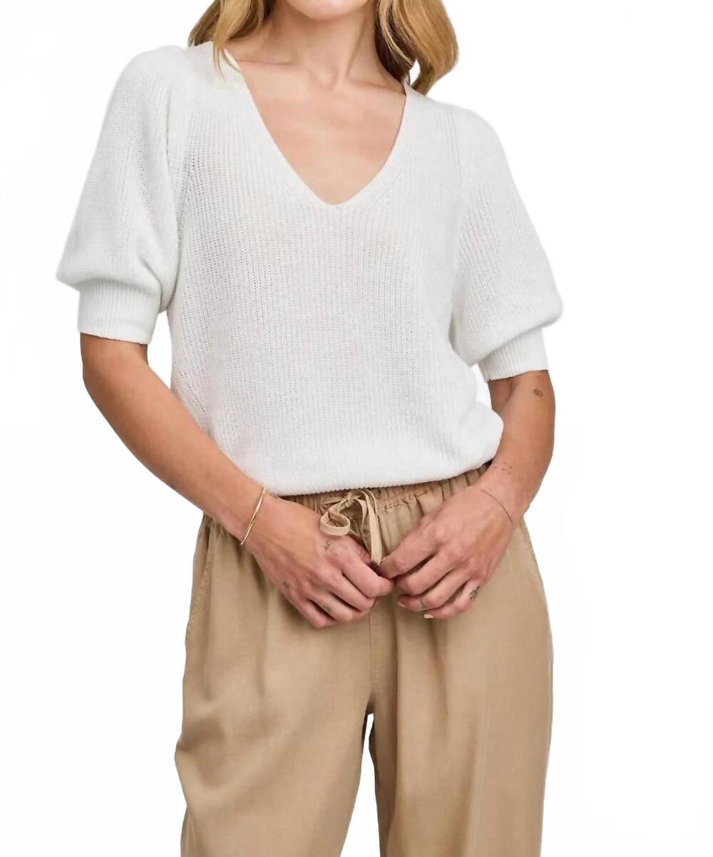 NEW GENTLE FAWN phoebe sweater in white